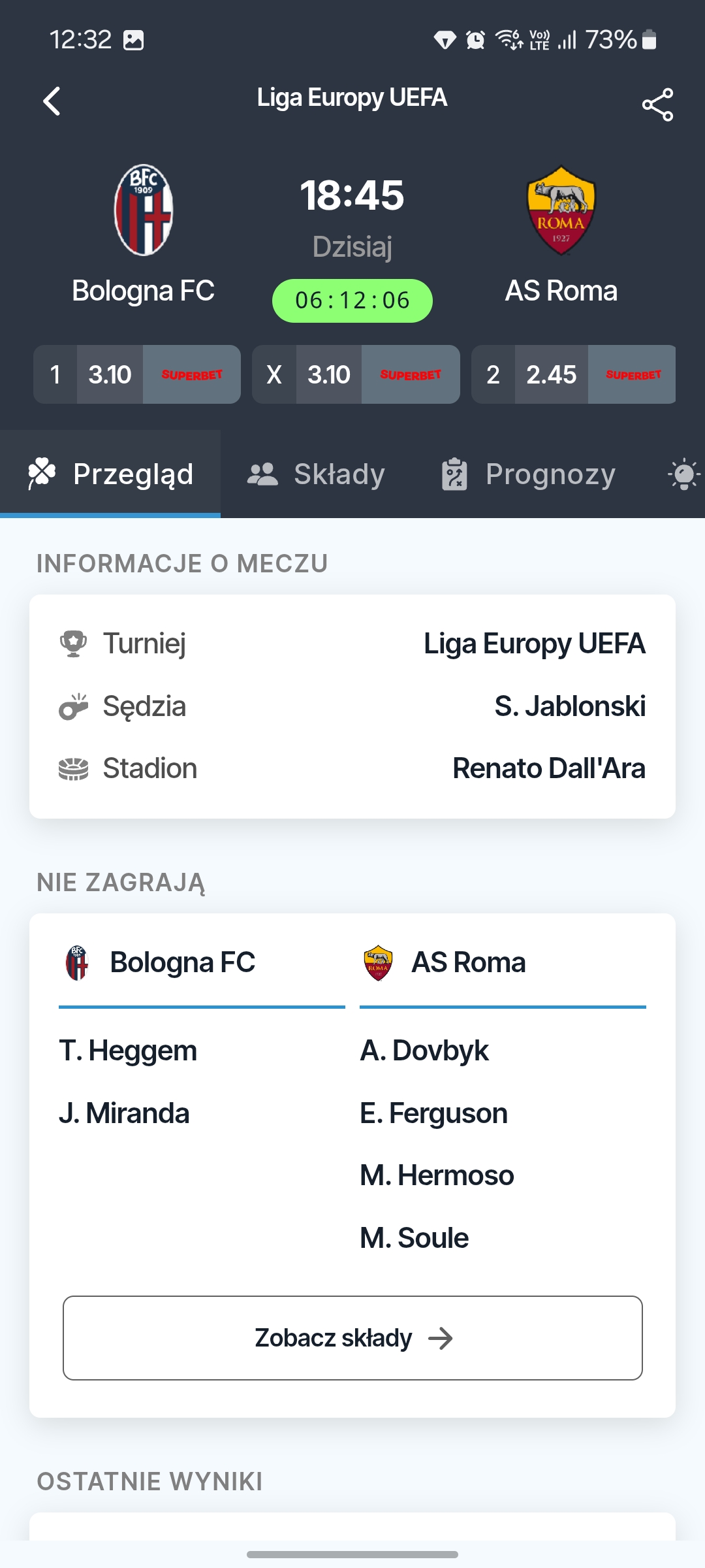 Szczegóły meczu
